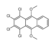 1,2,3,4-tetrachloro-9,10-dimethoxyanthracene结构式