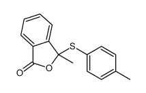 3-methyl-3-(4-methylphenyl)sulfanyl-2-benzofuran-1-one结构式