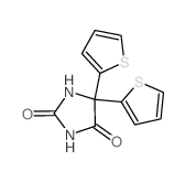 5,5-dithiophen-2-ylimidazolidine-2,4-dione Structure
