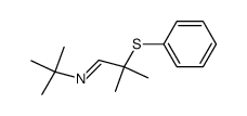 (E)-N-(tert-butyl)-2-methyl-2-(phenylthio)propan-1-imine Structure