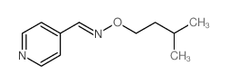 4-Pyridinecarboxaldehyde,O-(3-methylbutyl)oxime Structure