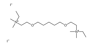 ethyl-[2-[5-[2-[ethyl(dimethyl)azaniumyl]ethoxy]pentoxy]ethyl]-dimethylazanium,diiodide结构式