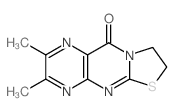 2,3-Dimethyl-7,8-dihydro-10H-(1,3)thiazolo(2,3-b)pteridin-10-one Structure