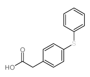 Benzeneacetic acid,4-(phenylthio)-结构式