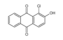 1-chloro-2-hydroxyanthracene-9,10-dione Structure