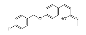 3-[4-[(4-fluorophenyl)methoxy]phenyl]-N-methylprop-2-enamide Structure