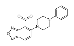 4-nitro-5-(4-phenylpiperazin-1-yl)-2,1,3-benzoxadiazole Structure