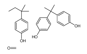 formaldehyde,4-[2-(4-hydroxyphenyl)propan-2-yl]phenol,4-(2-methylbutan-2-yl)phenol结构式