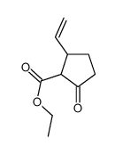 ethyl 2-ethenyl-5-oxocyclopentane-1-carboxylate结构式