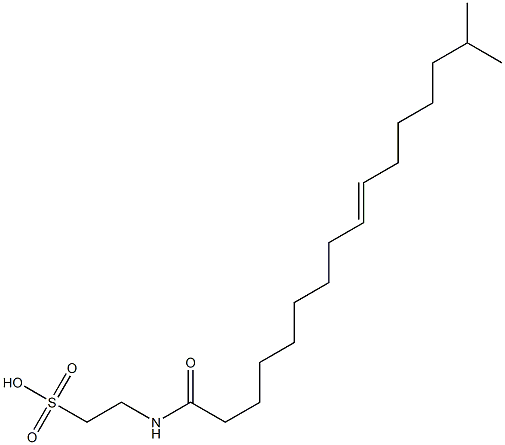 N-(15-Methyl-9-hexadecenoyl)taurine结构式