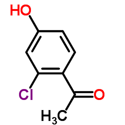 4-羟基-2-氯苯乙酮结构式