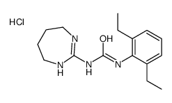 1-(2,6-diethylphenyl)-3-(4,5,6,7-tetrahydro-1H-1,3-diazepin-2-yl)urea,hydrochloride Structure