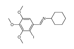 2-iodo-3,4,5-trimethoxybenzaldehyde cyclohexylimine Structure