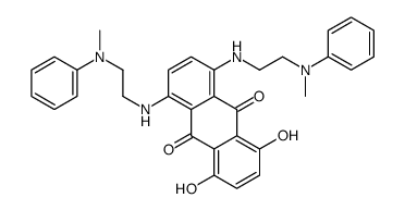 1,4-Dihydroxy-5,8-bis((2-(methylphenylamino)ethyl)amino)-9,10-anthrace nedione Structure