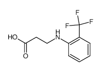3-((2-(trifluoromethyl)phenyl)amino)propanoic acid结构式