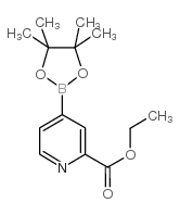 2-乙氧基羰基吡啶-4-硼酸频那醇酯结构式