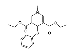 diethyl 1-methyl-4-(phenylthio)-1,4-dihydropyridine-3,5-dicarboxylate结构式