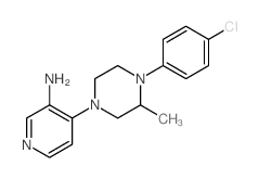 Piperazine, 1-(3-amino-4-pyridyl)-4-(p-chlorophenyl)-3-methyl- picture