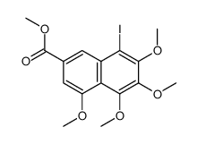8-碘-4,5,6,7-四甲氧基-2-萘羧酸甲酯结构式