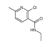 2-Chloro-6-methylnicotinic acid ethylamide Structure