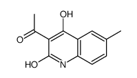 3-acetyl-4-hydroxy-6-methyl-1H-quinolin-2-one结构式