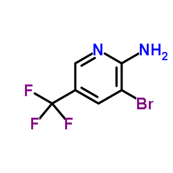 2-Amino-3-bromo-5-(trifluoromethyl)pyridine structure