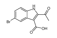 2-acetyl-5-bromo-1H-indole-3-carboxylic acid Structure