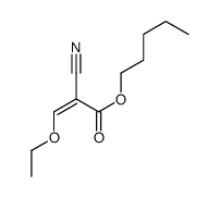 pentyl 2-cyano-3-ethoxyprop-2-enoate Structure