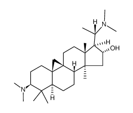 (20S)-4,4,14-Trimethyl-3β,20-bis(dimethylamino)-9β,19-cyclo-5α-pregnan-16α-ol picture