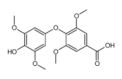 4-(4-hydroxy-3,5-dimethoxyphenoxy)-3,5-dimethoxybenzoic acid结构式