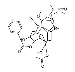 Indaconitine 3-acetate Structure