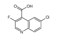 6-chloro-3-fluoroquinoline-4-carboxylic acid Structure