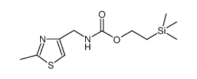 (2-methylthiazol-4-ylmethyl)carbamic acid 2-trimethylsilanylethyl ester结构式