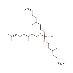 tris[(3,7-dimethyl-6-octenyl)oxy]methylsilane结构式