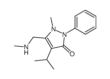 4-Isopropyl-2-methyl-3-(N-methyl-aminomethyl)-1-phenyl-3-pyrazolin-5-on结构式
