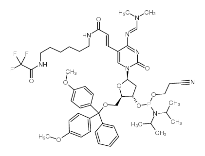 Amino-modifier-C6-dC 亚磷酰胺单体结构式