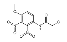 chloro-acetic acid-(4-methoxy-2,3-dinitro-anilide)结构式