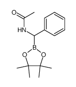 N-[phenyl(4,4,5,5-tetramethyl-1,3,2-dioxaborolan-2-yl)methyl]acetamide结构式