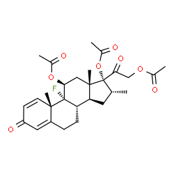 Dexamethasone, 11,17,21-triacetate结构式