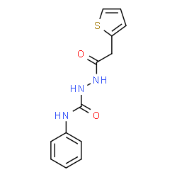 N-((PHENYLAMINO)CARBONYLAMINO)-2-(2-THIENYL)ETHANAMIDE structure
