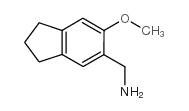 1-(6-甲氧基-2,3-二氢-1H-茚-5-基)甲胺结构式
