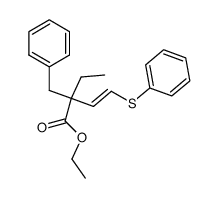 ethyl 2-benzyl-2-ethyl-4-phenylthiobut-3-enoate Structure