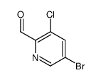 5-溴-3-氯吡啶-2-醛结构式