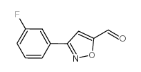 3-(3-氟苯基)-异噁唑-5-甲醛结构式