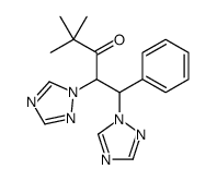4,4-dimethyl-1-phenyl-1,2-bis(1,2,4-triazol-1-yl)pentan-3-one结构式