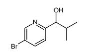 1-(5-bromo-pyridin-2-yl)-2-methyl-propan-1-ol结构式
