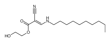 2-hydroxyethyl 2-cyano-3-(decylamino)prop-2-enoate Structure
