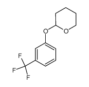2-(3-trifluoromethyl-phenoxy)-tetrahydropyran结构式