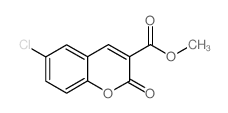 6-氯-2-氧代-2H-1-苯并吡喃-3-羧酸甲酯结构式