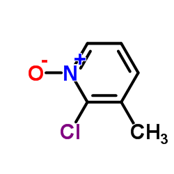 2-氯-3-甲基吡啶-N-氮氧化物结构式